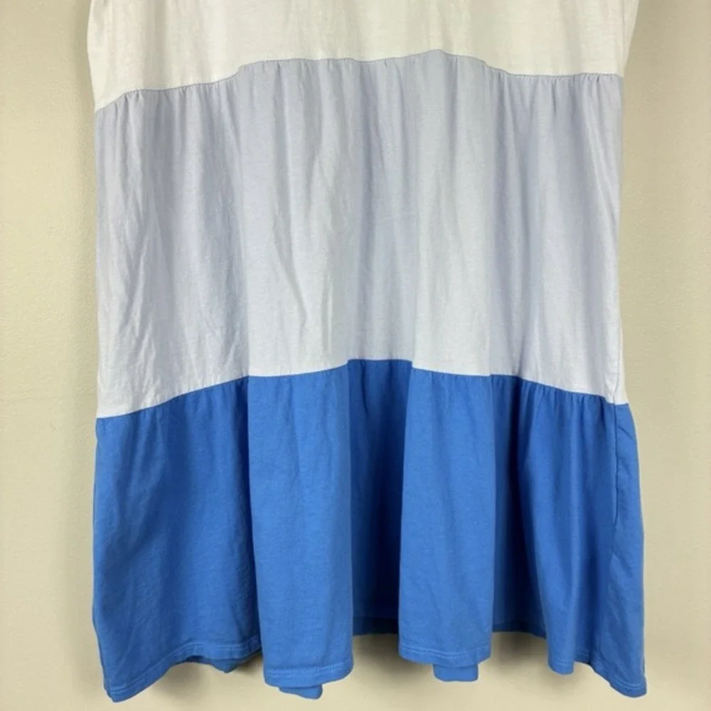 J Crew Babydoll Tiered Dress Womens XL Cotton Casual Flirty Comfort - Picture 4 of 8